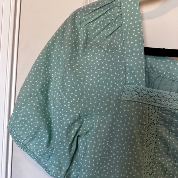 Polka dot ruffle blouse - Picture 2 of 5
